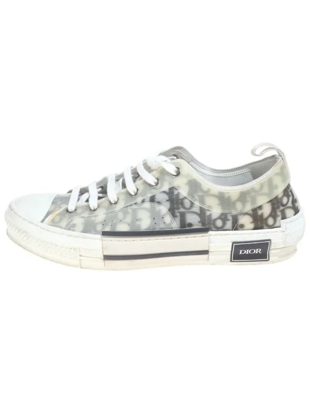 Dior Low Top Oblique Low Cut Sneakers White
